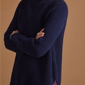 Maeve Navy Turtleneck Sweater